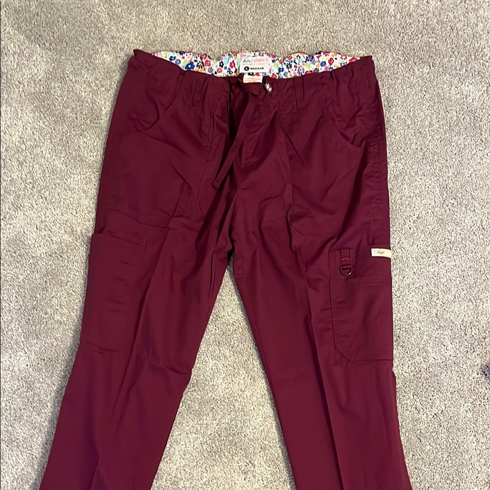 Koi Stretch (WINE) Scrubs with Straight Leg Design